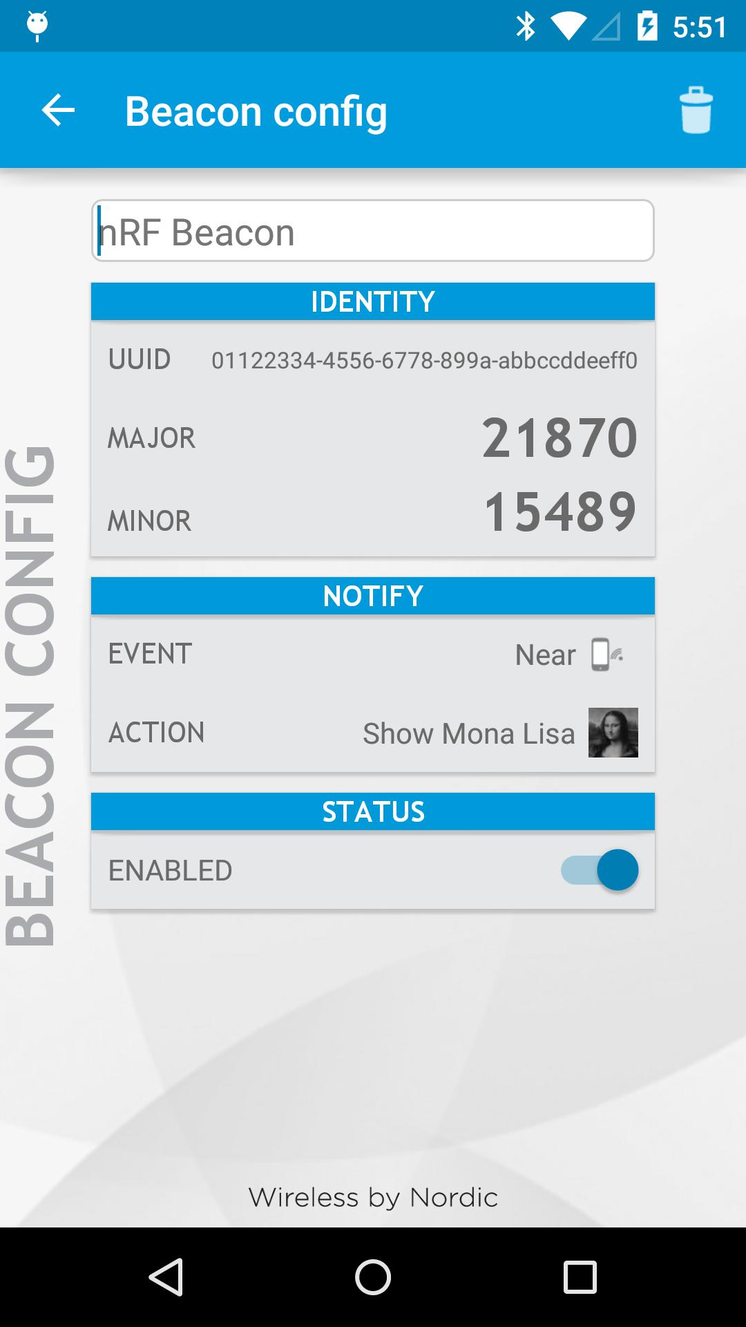 nRF Beacon