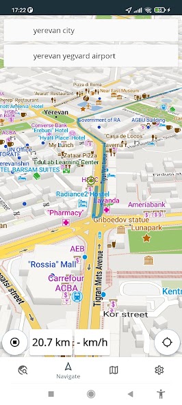 Yerevan Armenia Offline Map