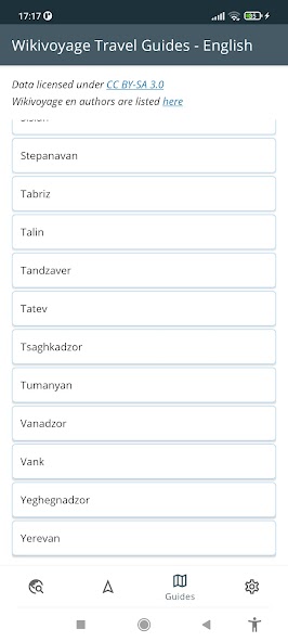 Yerevan Armenia Offline Map