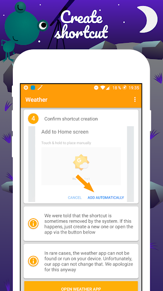 Weather Frog Shortcut