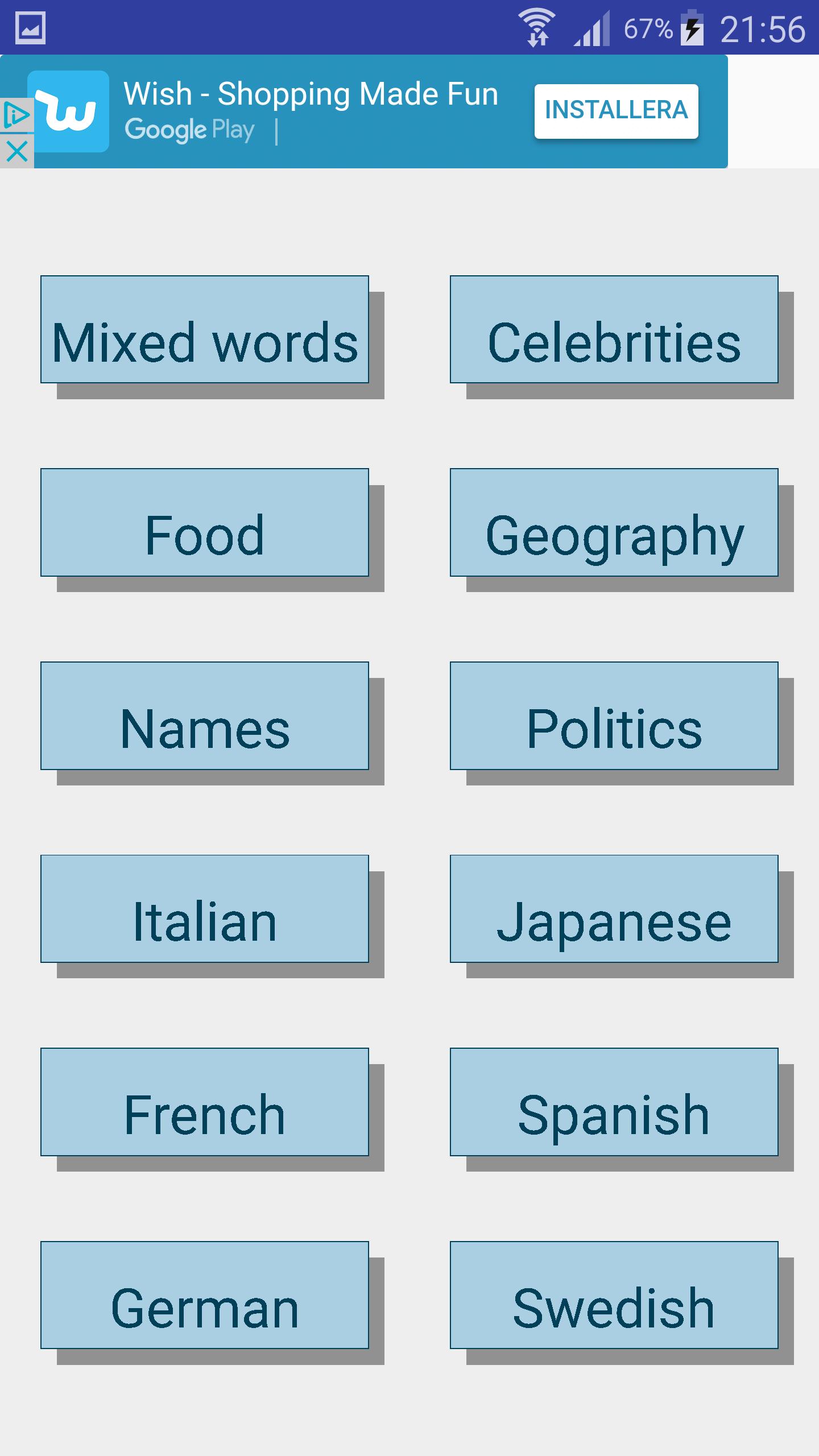 Hangman Multilingual - Learn n