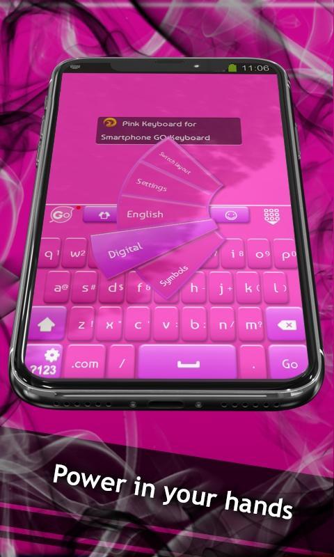 Pink Keyboard for Smartphone