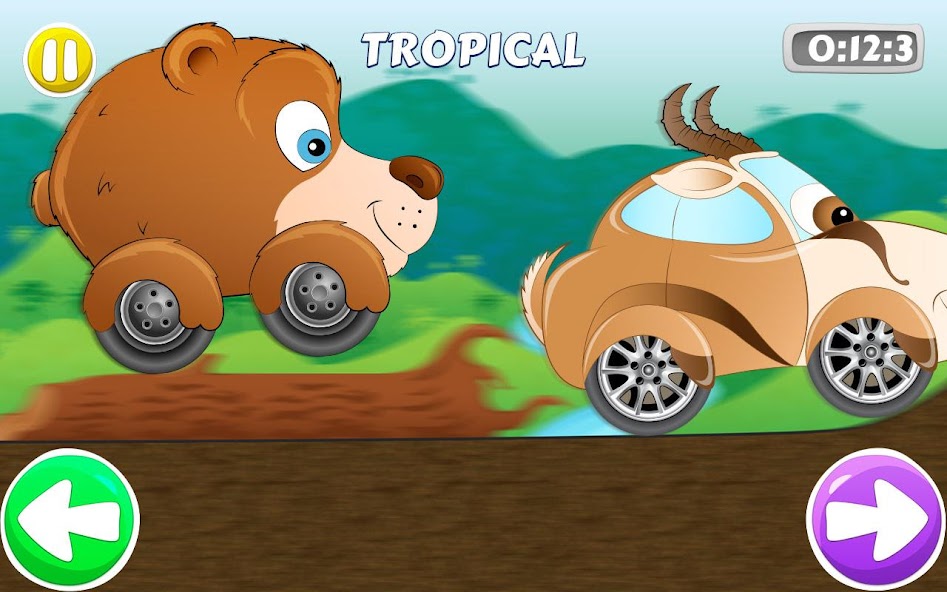 Racing car game for kids