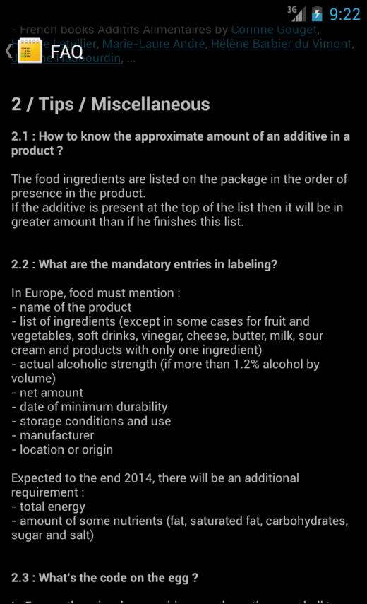 Additifs
