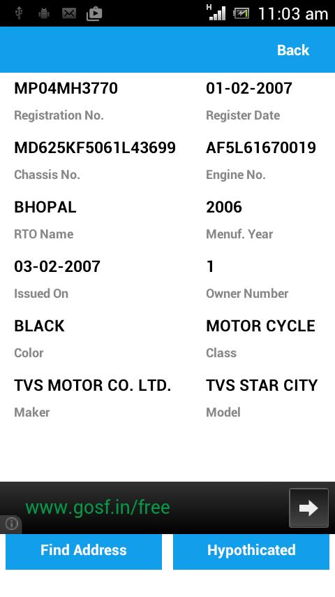 Vehicle Lookup (Search)