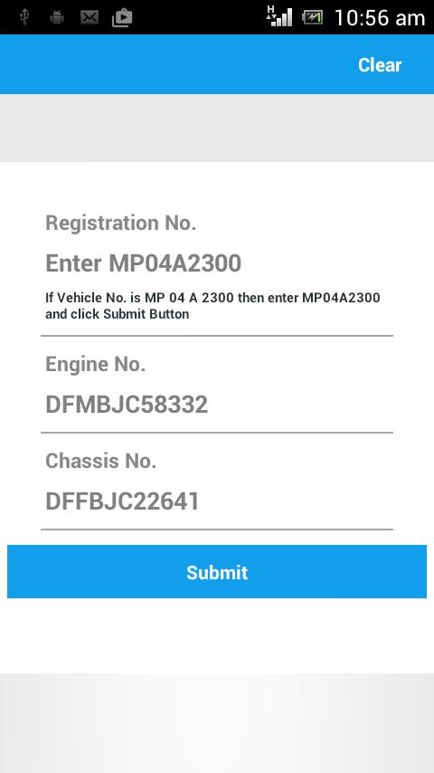 Vehicle Lookup (Search)