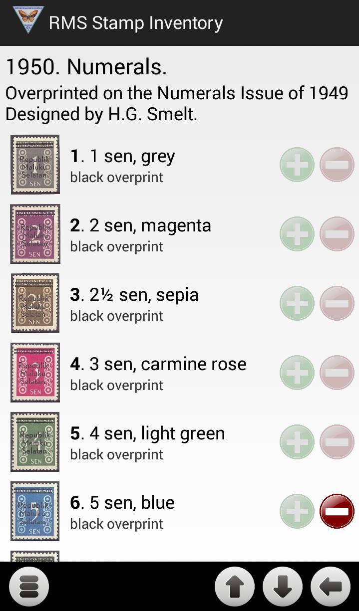 RMS Stamp Inventory
