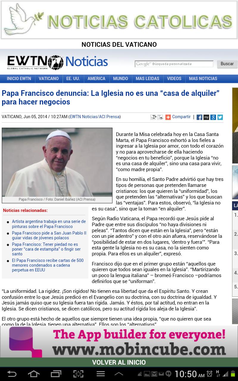 NOTICIAS CATOLICAS