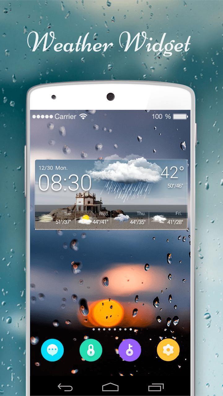 Weather Clock Widget - house