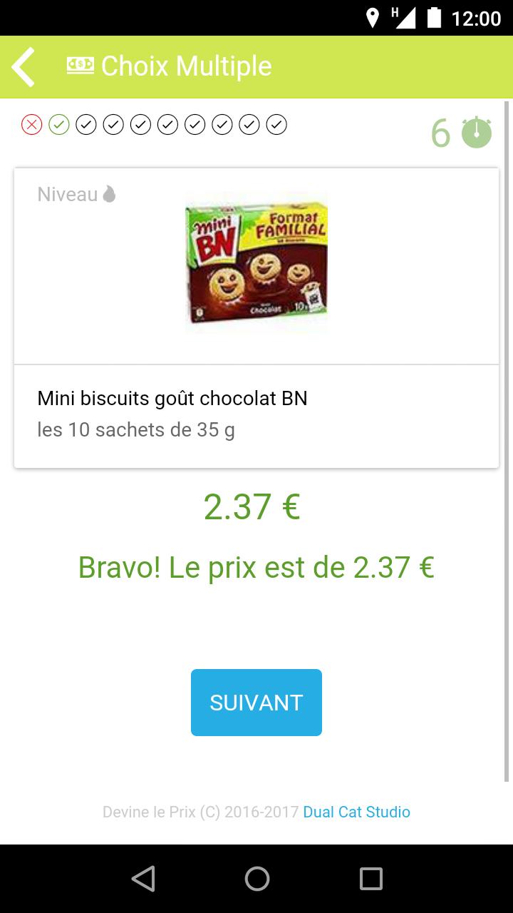 Devine le prix