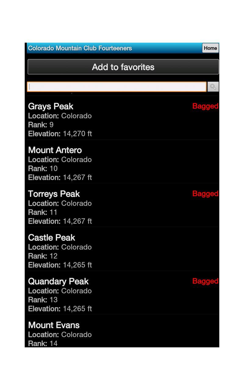 the Colorado hiking app