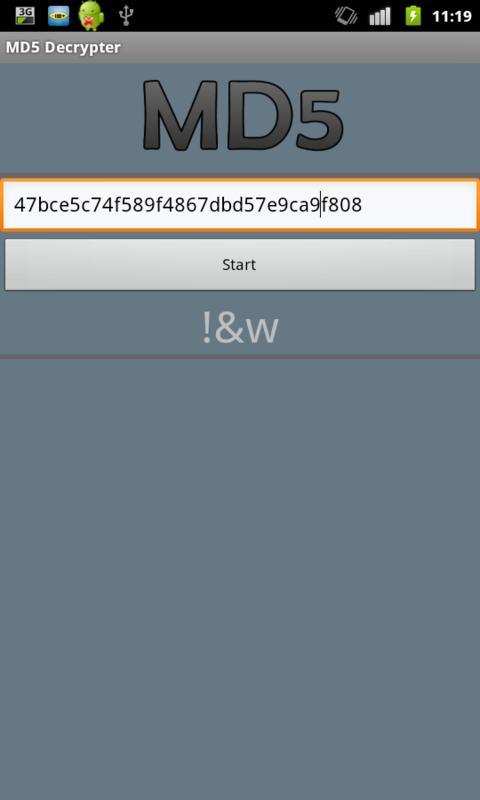 MD5 Decrypter