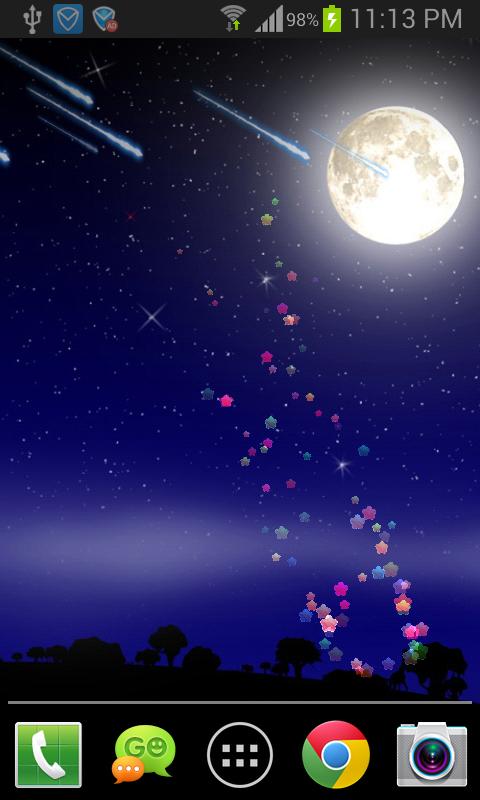 Meteors Live Wallpaper