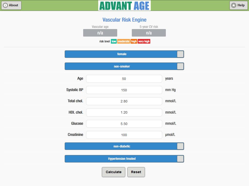 Advantage Vascular Risk Engine