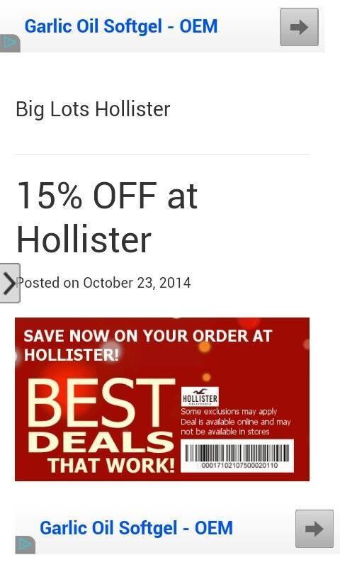 Coupons 4 Abercrombie,Aldo,Bjs