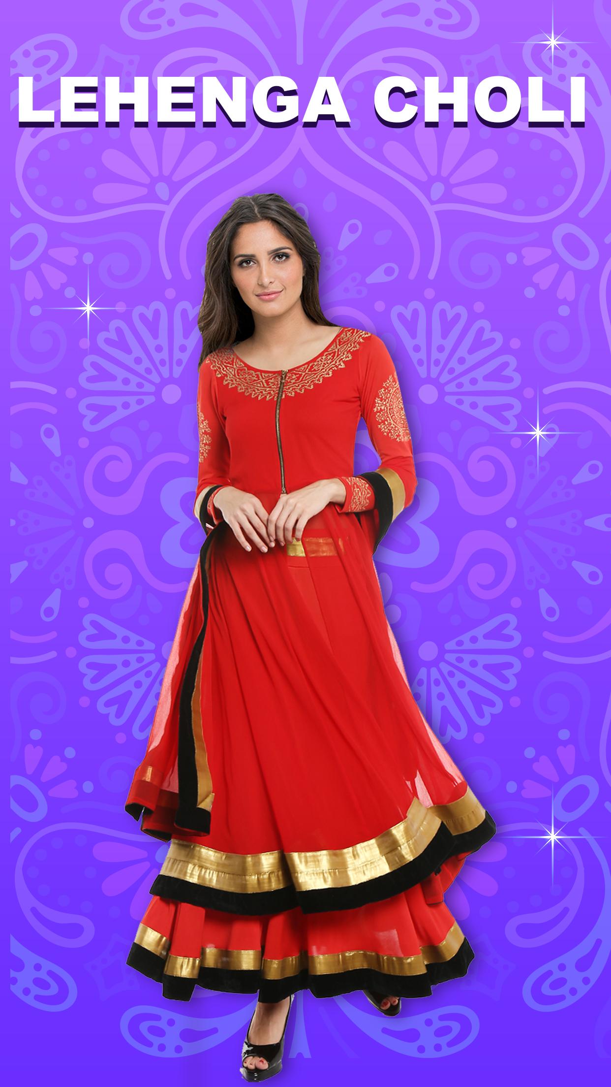 Lehenga Choli Suit Photo Maker