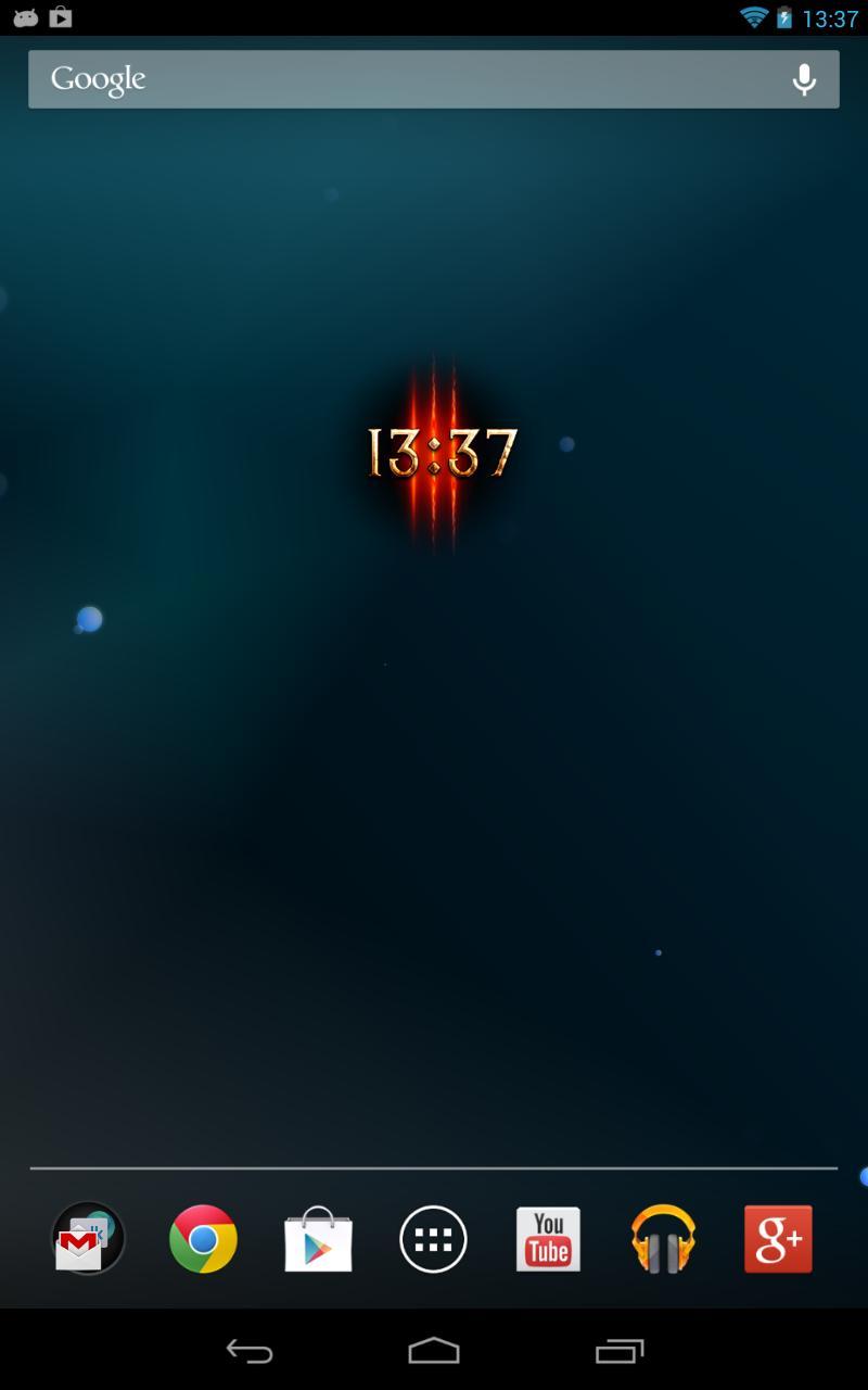 Diablo III Clock Widget
