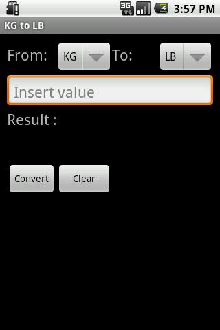KG to LB converter