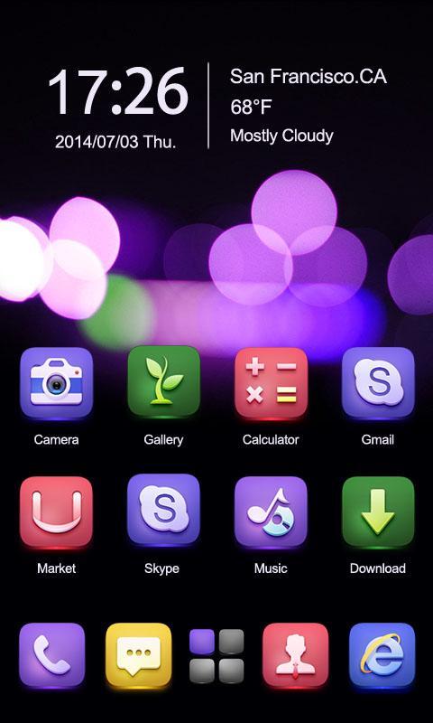Dazzling GO Launcher Theme