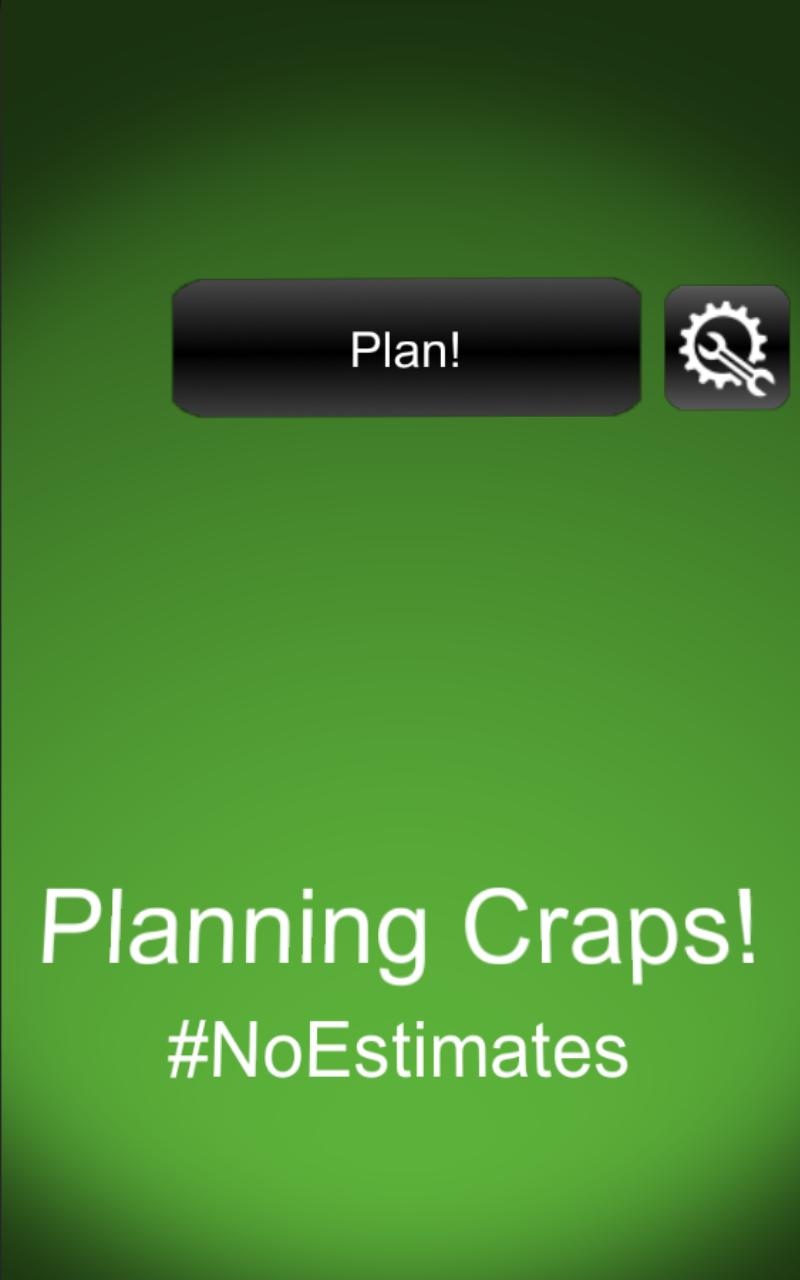Agile Planning Craps for Softw