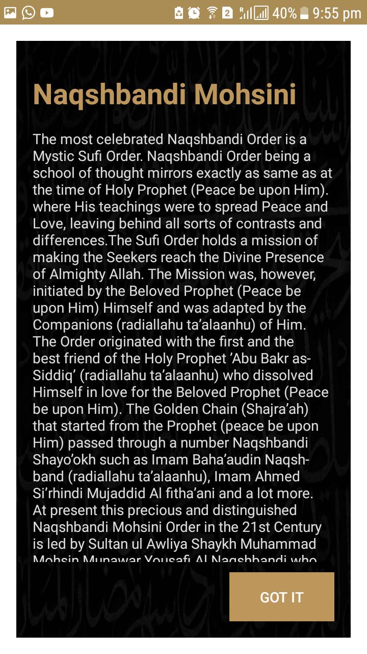 Naqshbandi Mohsini Live