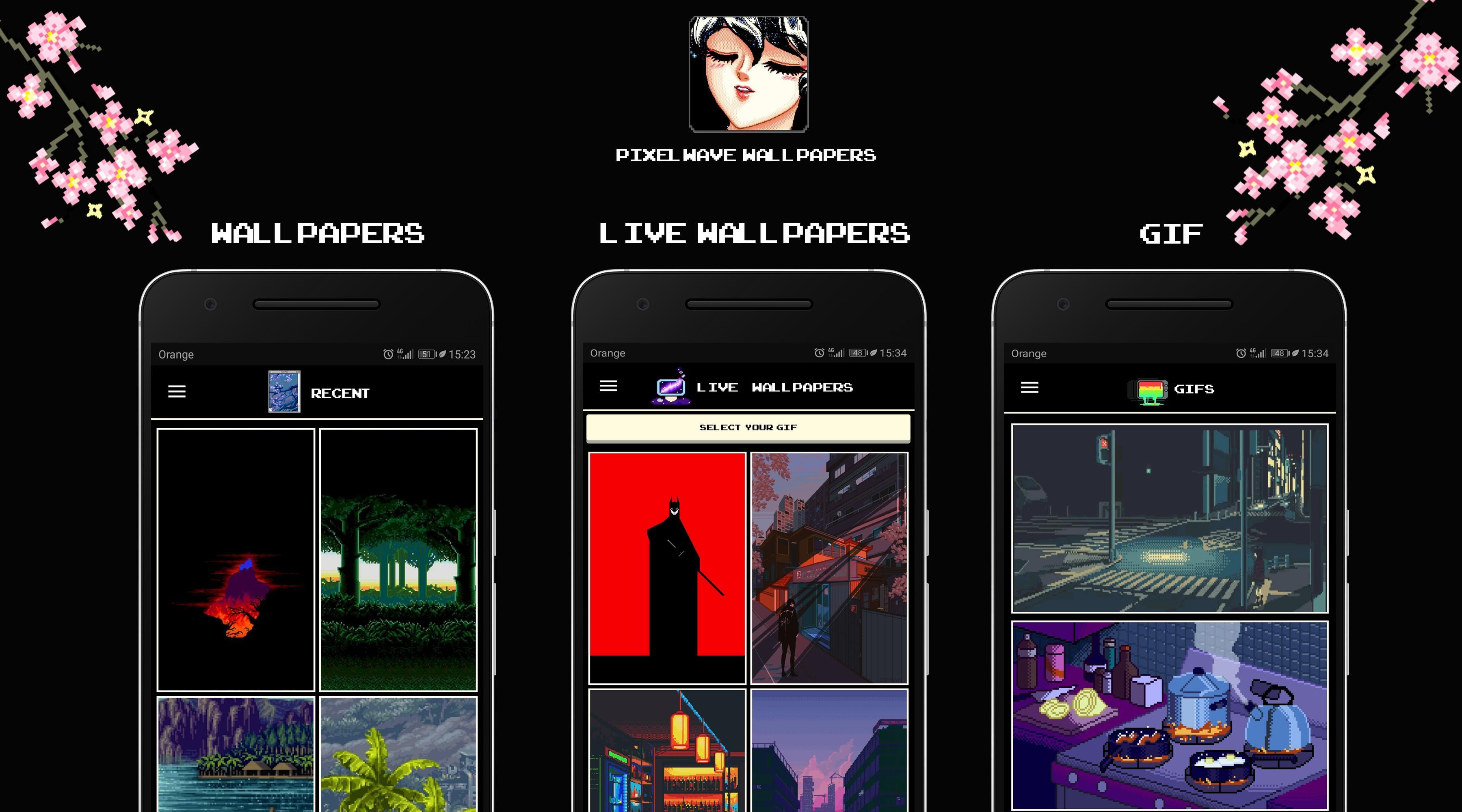 Pixelwave Pixel Art Wallpapers