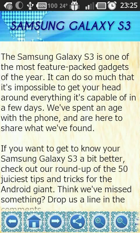 Galaxy S3 Tricks and Tips