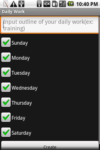 Daily Work