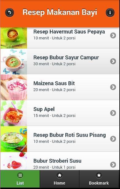 Resep Makanan Bayi Sehat
