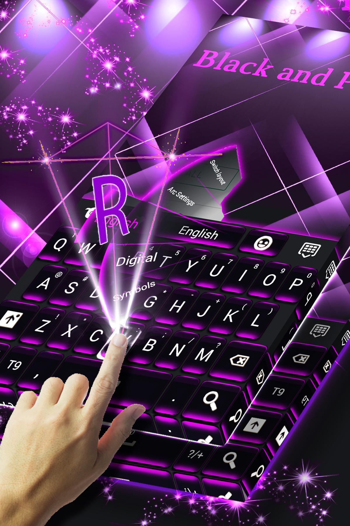 Black and Purple Keyboard