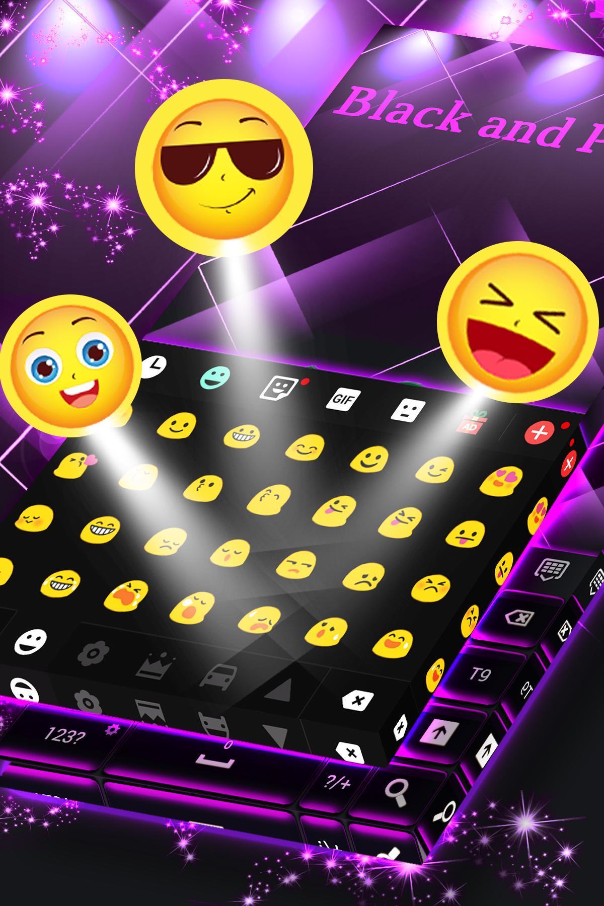 Black and Purple Keyboard