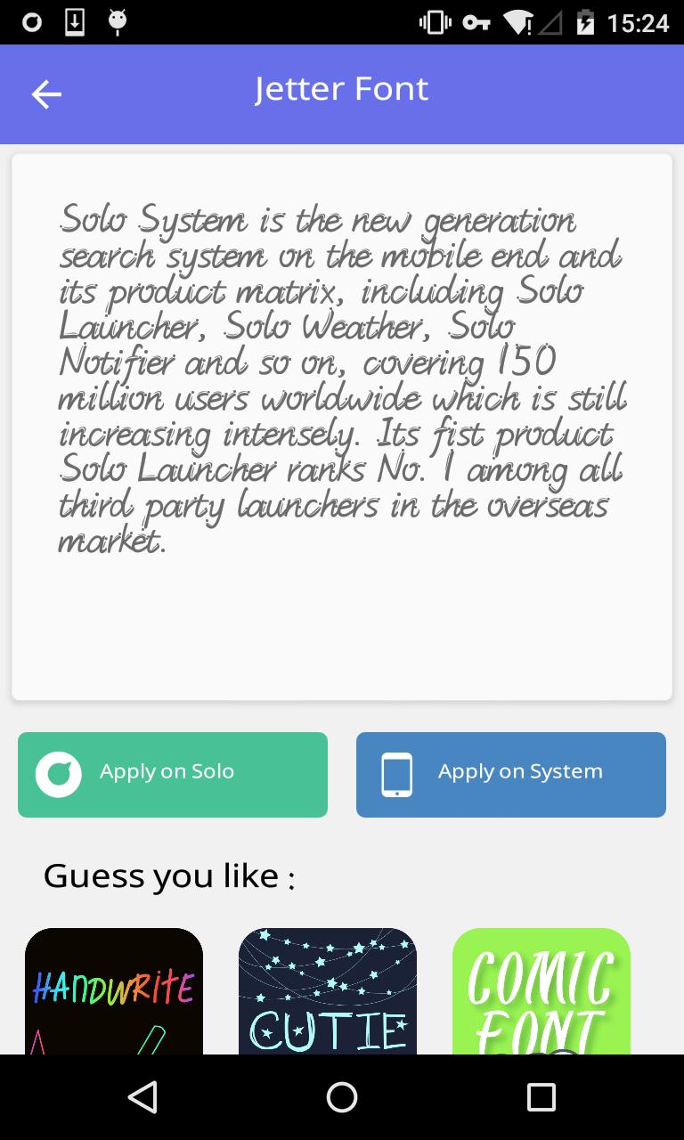 Stylish font #1 - Solo Font