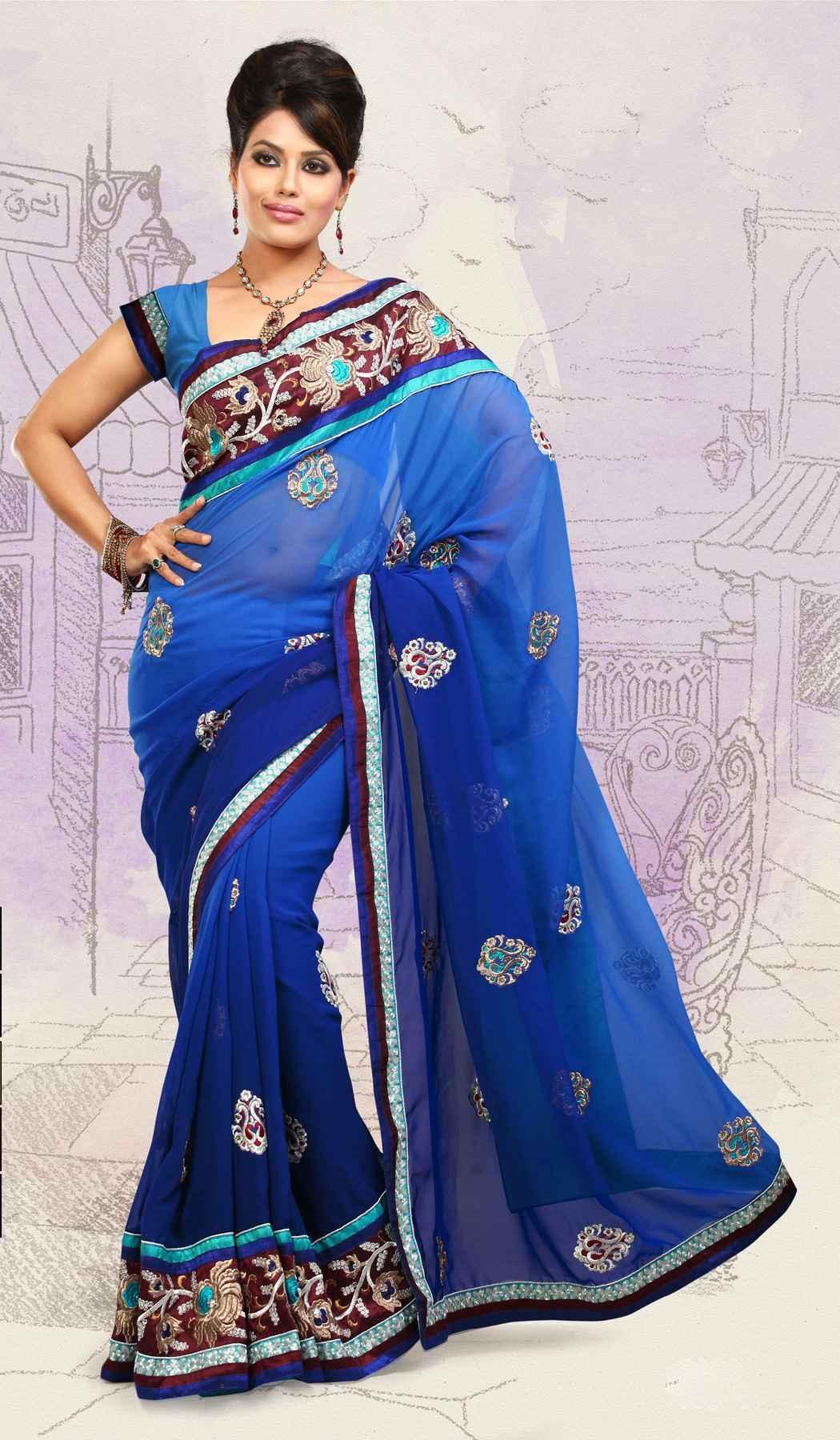 Indian Saree Photo Designs