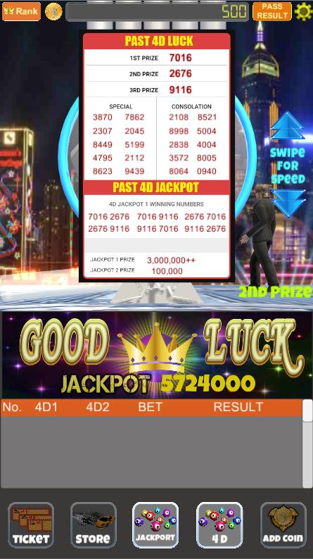 4D Live Lottery Game
