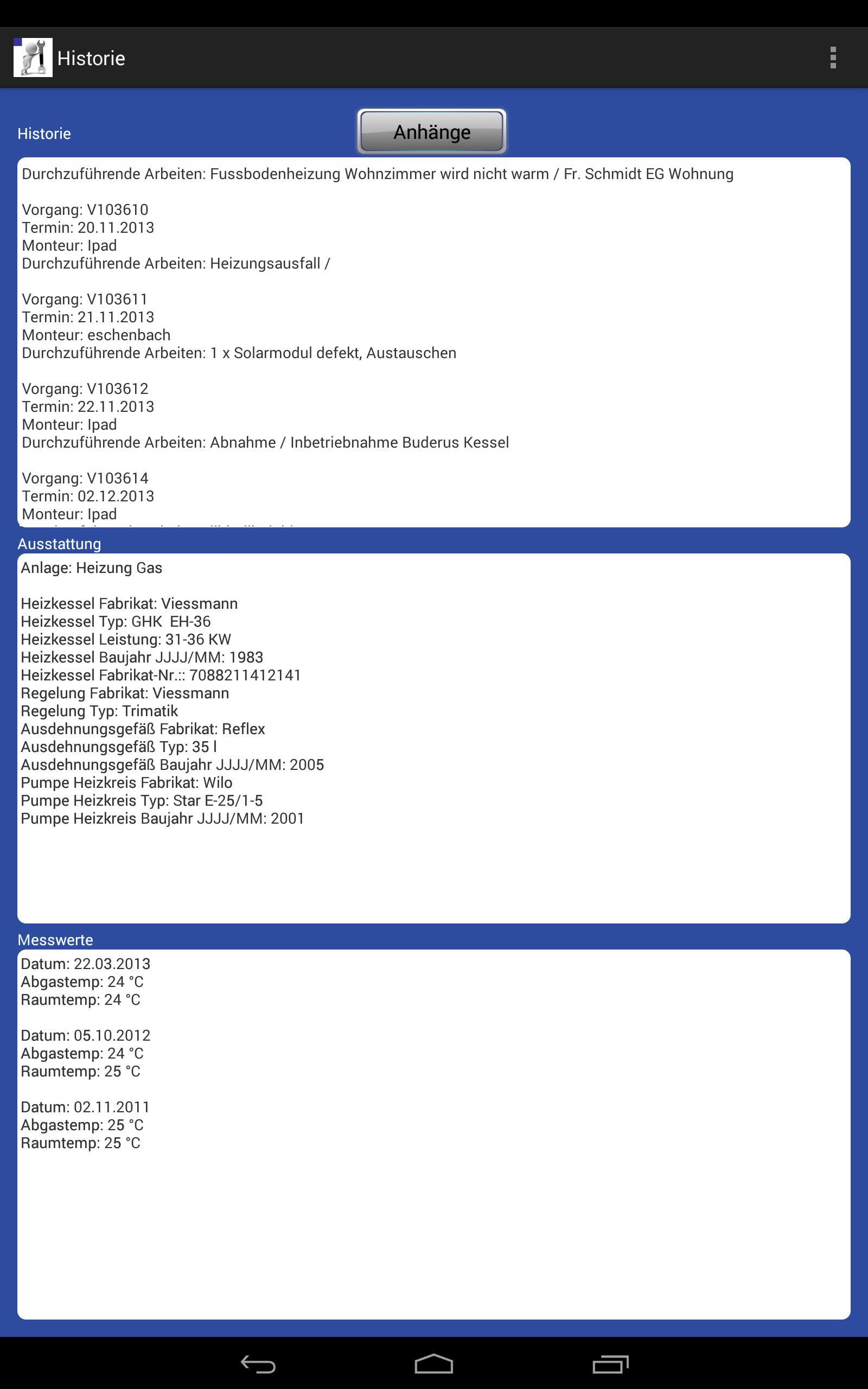 mobiler Arbeitsbericht