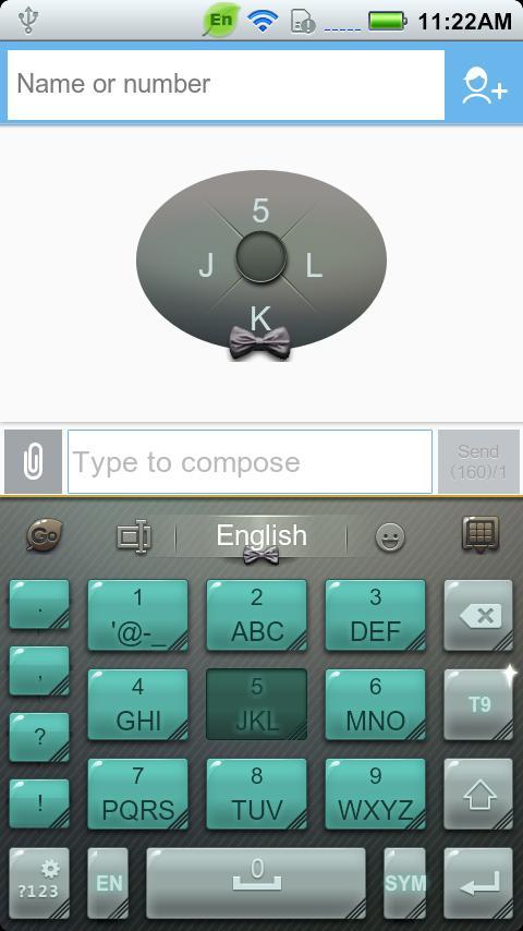GO Keyboard Gentleman theme