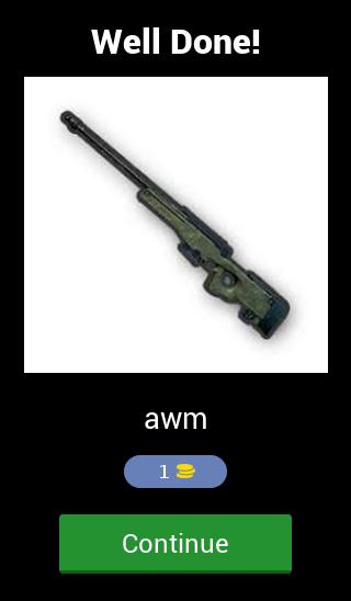 Guess PUBG Items