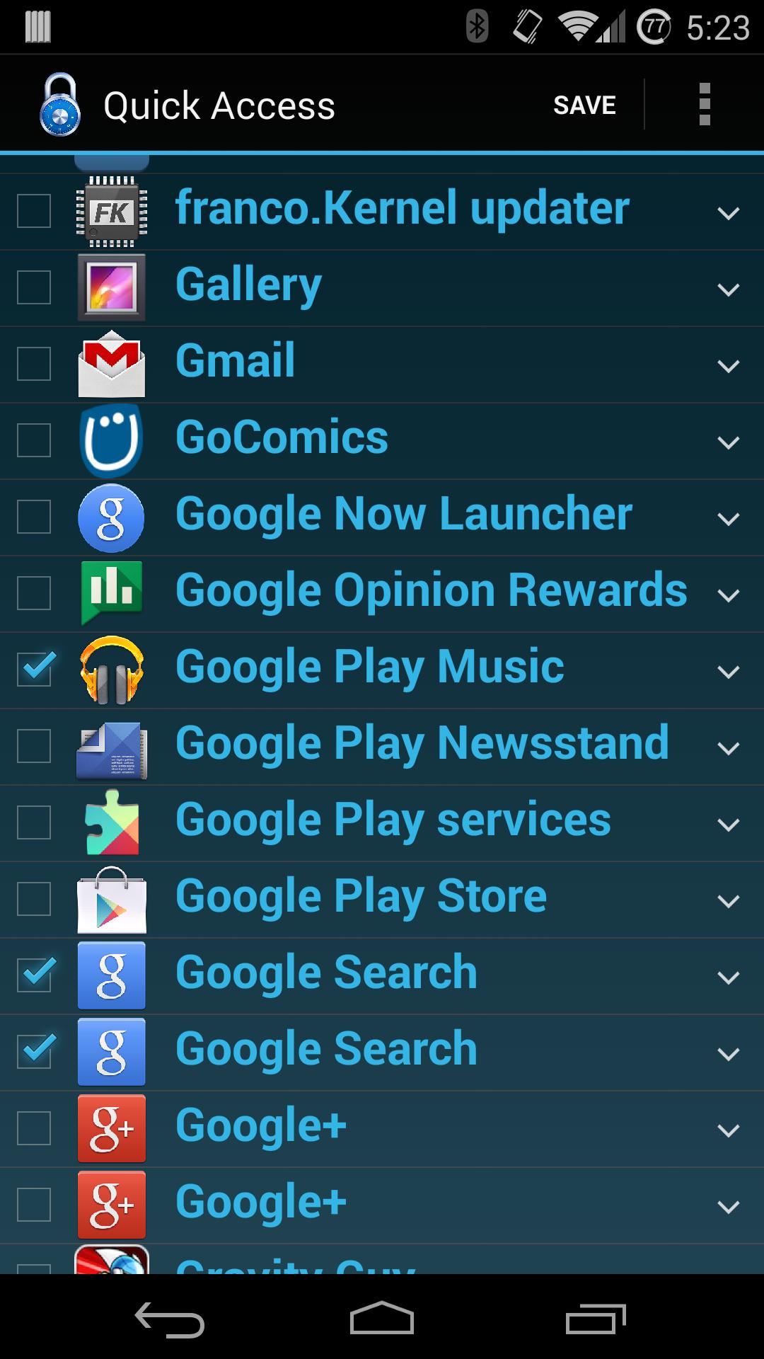 Quick Access (from Lockscreen)