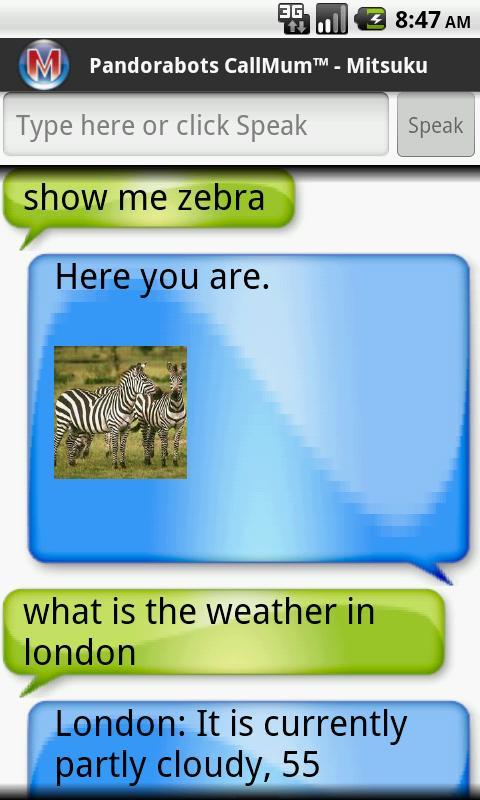 Pandorabots CallMum
