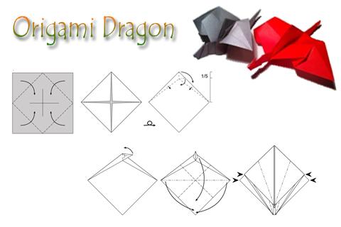 How to fold origami dragon