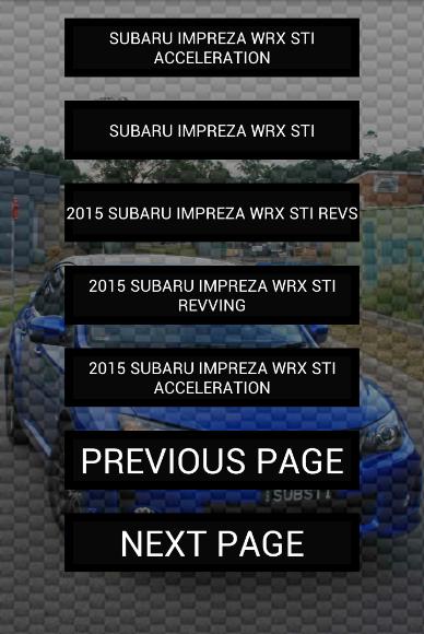 Engine Sounds of Impreza STi