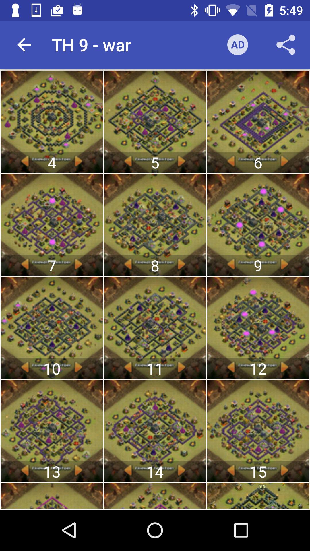Maps of Coc TH9