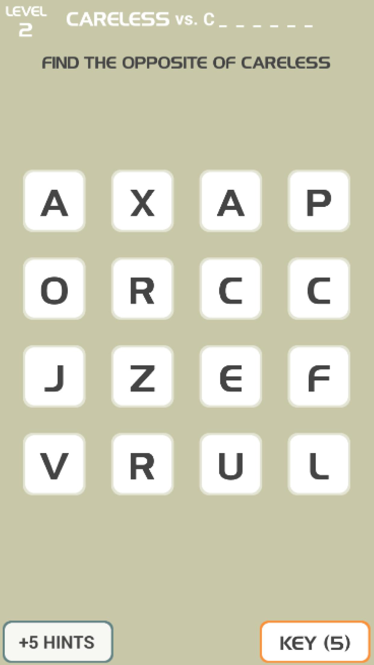 Word Opposite Challenge