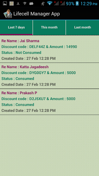 Lifecell Manager App