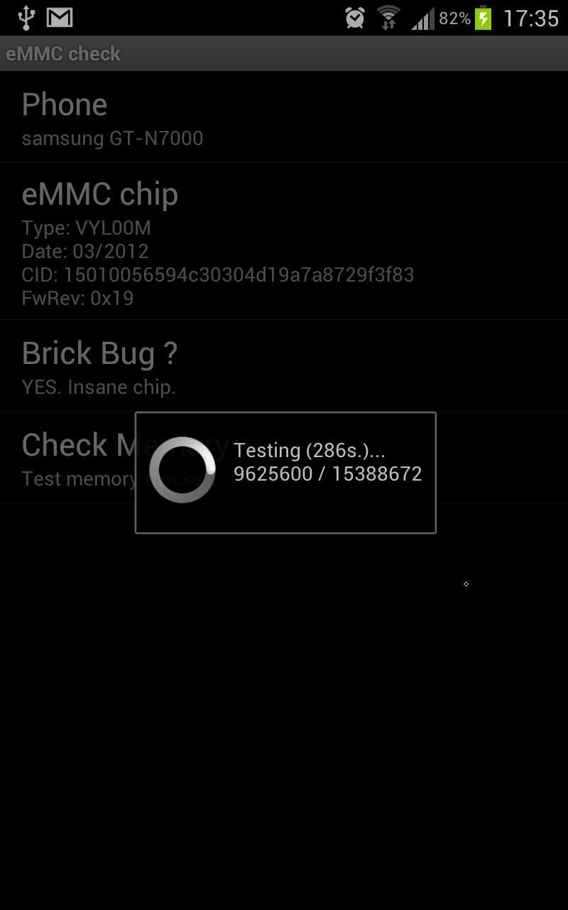 eMMC Brickbug Check