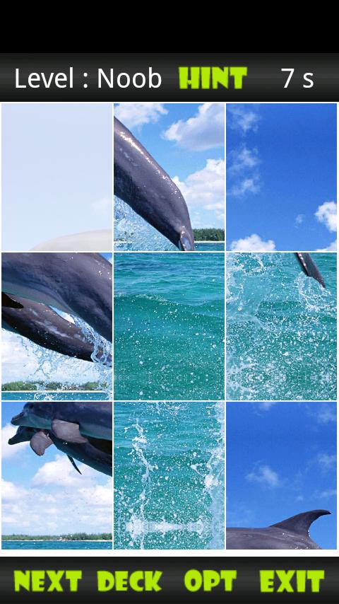 Dolphin Sliding Puzzle