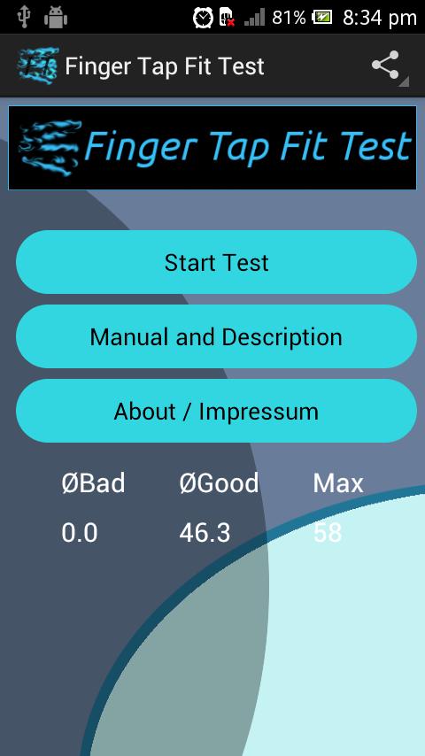 The Finger Tap Fit Test - App