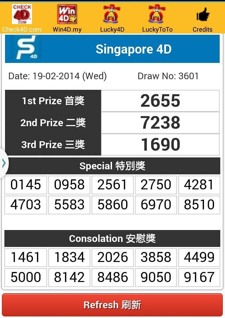 4D TOTO Singapore Malaysia