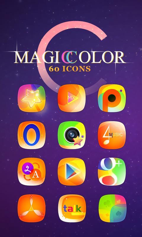 Magic Color GO Launcher Theme