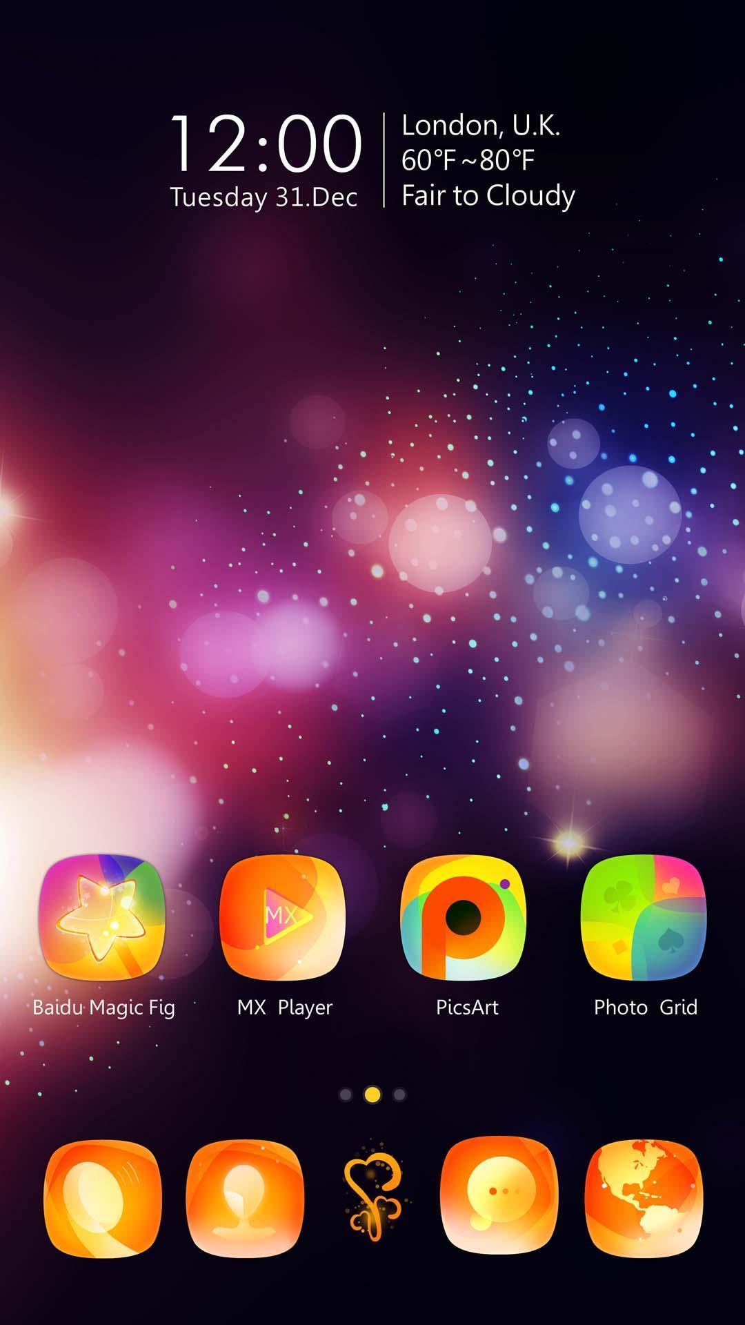 Magic Color GO Launcher Theme